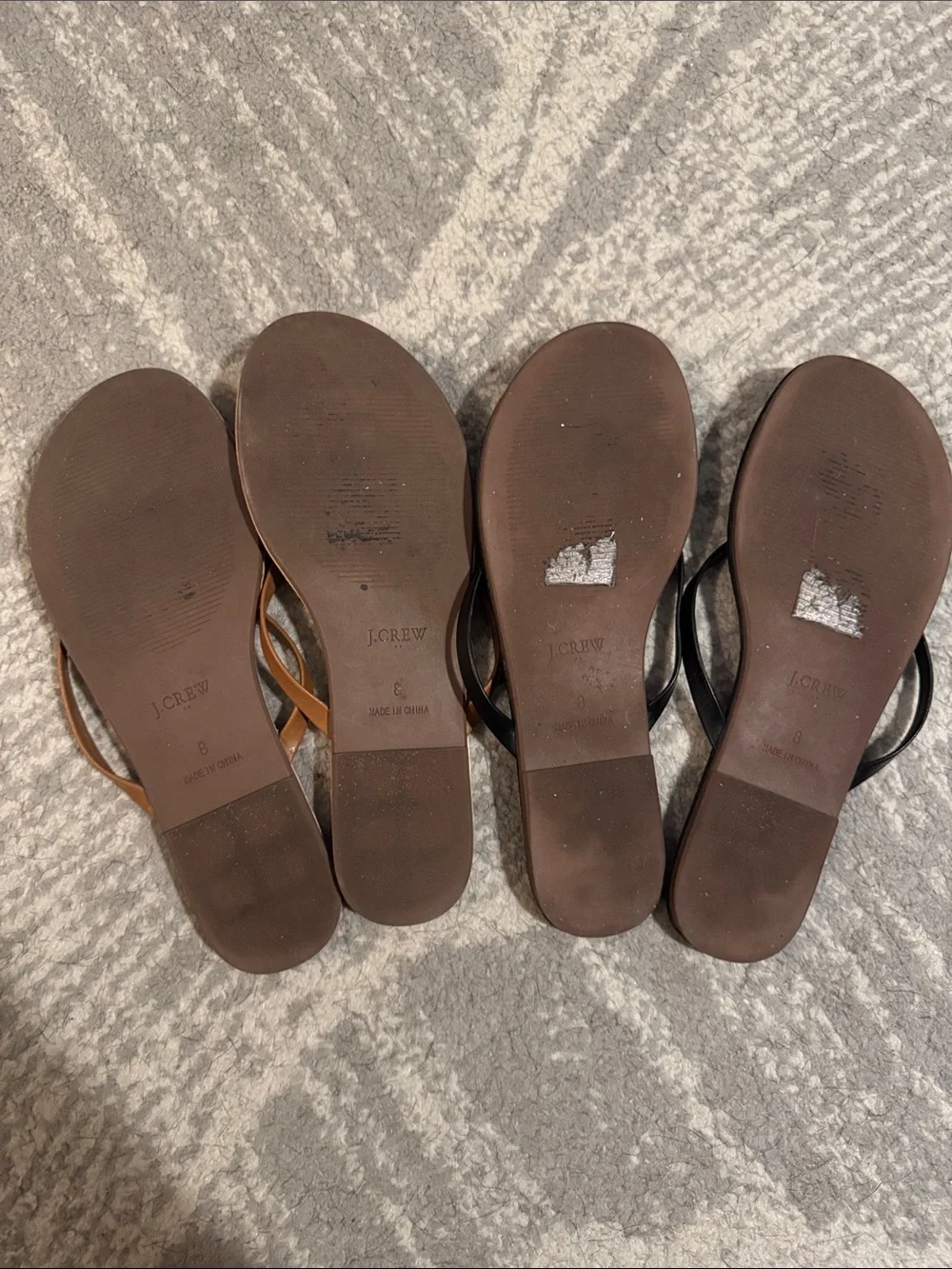 J. Crew Thong Sandals- brown and black - Picture 4 of 4